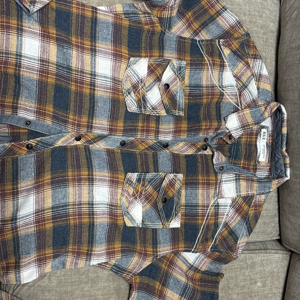 Men's Plaid Shirt - Multicolor